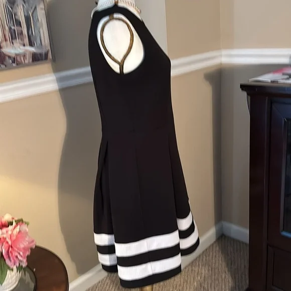 Black pleated with white skirt detail - fits up to 8 petite - Picture 3 of 8